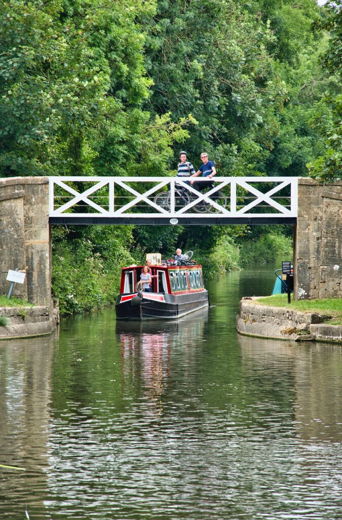 bridge, riverboat, canal, boat, channel, narrowboat, canal boat